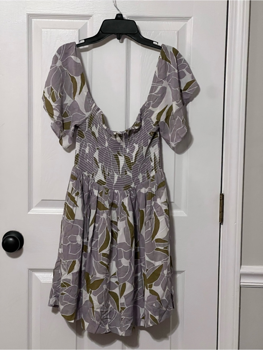 Free People Floral Smocked Mini Dress XS Cottagecore
